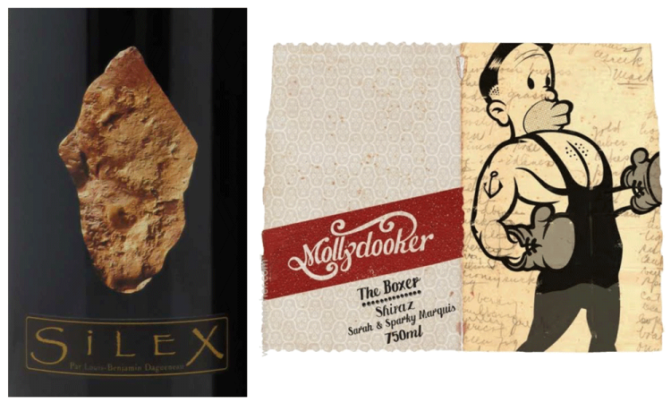 Daguinaux Silex label vs. Molly Dooker label