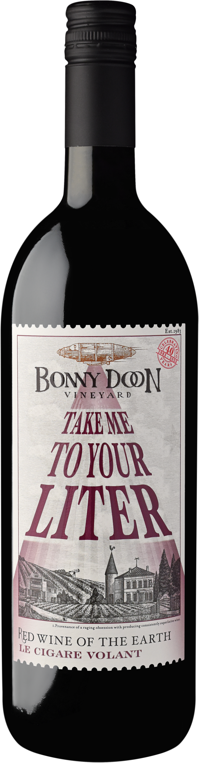 Bonny Doon Take Me To Your Liter Front Bottle Image